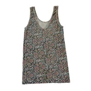 Vintage FORENZA Women’s Floral Tank Top Cotton/Poly Blend Size Medium